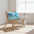 Whale Watching Lumbar Pillow - Coastal Decor for Beach Lovers Printify