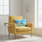 Whale Watching Lumbar Pillow - Coastal Decor for Beach Lovers Printify