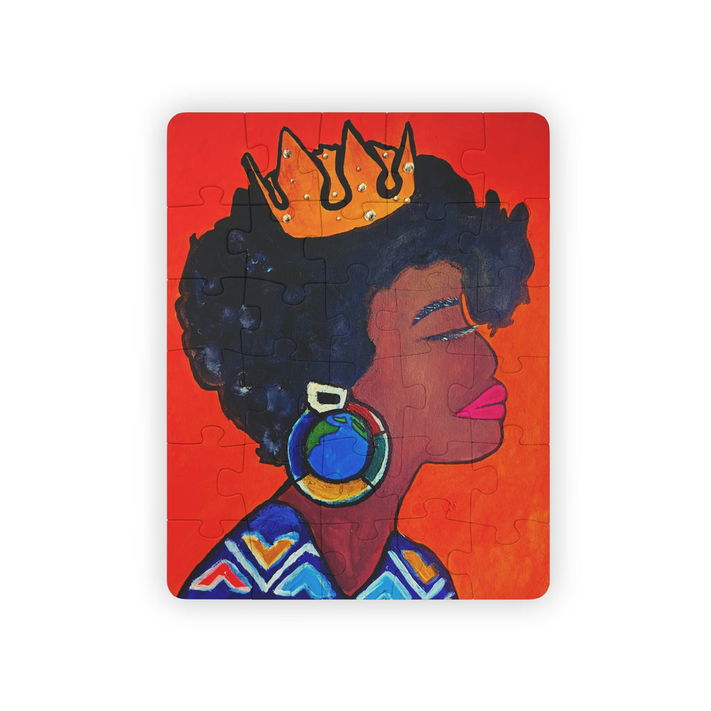Kids' 30-Piece Crowned Queen Puzzle - Fun & Educational Playtime Printify