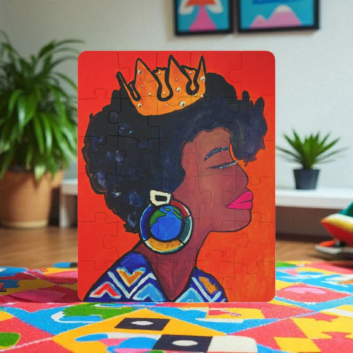 Kids' 30-Piece Crowned Queen Puzzle - Fun & Educational Playtime Printify