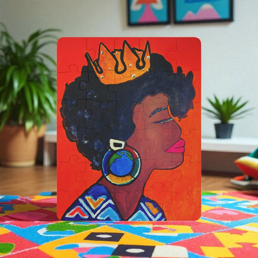 Kids' 30-Piece Crowned Queen Puzzle - Fun & Educational Playtime