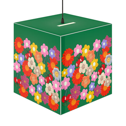 Floral Cube Lamp — Colorful Daisy Light Cube for Bedroom & Nursery
