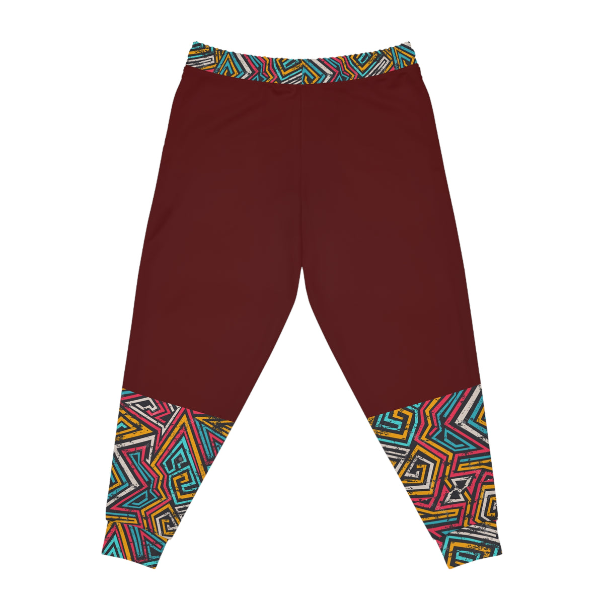 Unisex Athletic Joggers featuring Handcrafted Afro-Fusion Cartoon Art, suitable for African dance and casual wear Printify