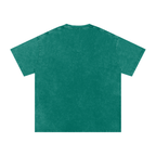 Oversized Unisex Cotton T-Shirt featuring a Snow-Washed Future Robot Dystopia Graphic