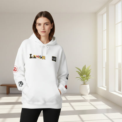 Samurai Menpo Art Hoodie, Japanese Ninja Graphic Unisex Sweatshirt, Warrior Theme Pullover