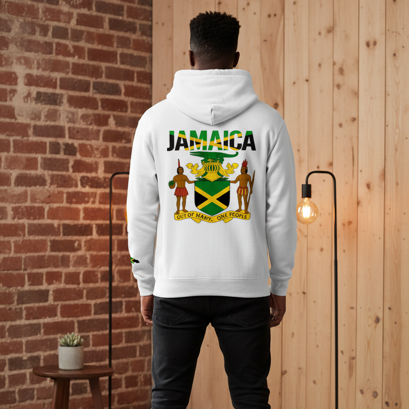 Jamaica Pride Art Graphic Essential Heavyweight Unisex Hoodie