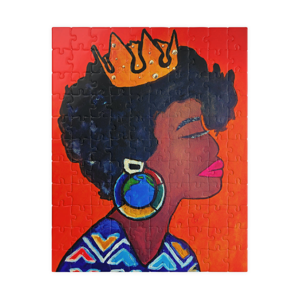 Queen's Crown Puzzle - Multiple Sizes (pieces) - Empowering Art for All Ages Printify