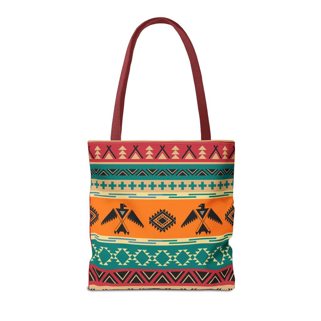 Southwestern Pattern Tote Bag - Native-Inspired Aztec Eagle Print Printify