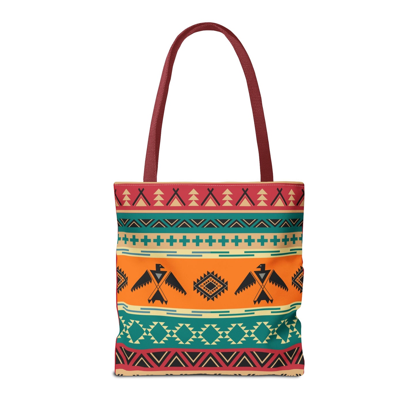 Southwestern Pattern Tote Bag - Native-Inspired Aztec Eagle Print
