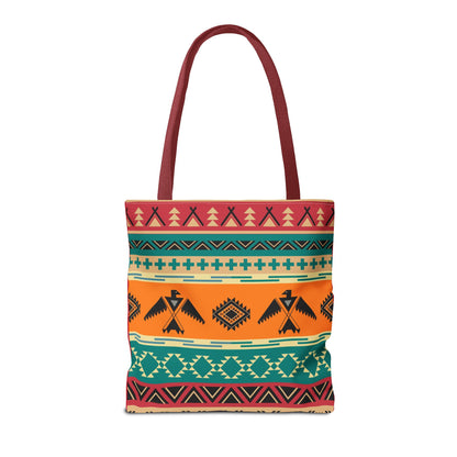 Southwestern Pattern Tote Bag - Native-Inspired Aztec Eagle Print