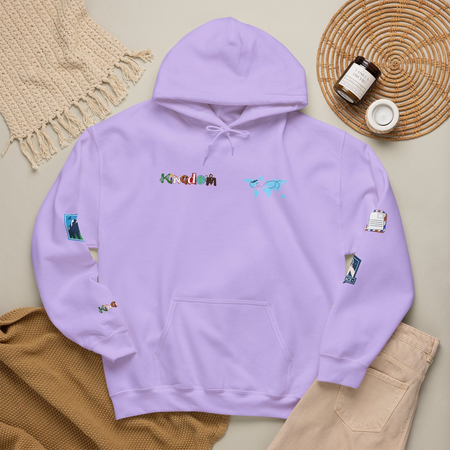 Unisex Travel Lover Graphic Pullover, Vacation Mode Graphic Hoodie