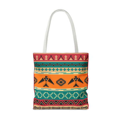Southwestern Pattern Tote Bag - Native-Inspired Aztec Eagle Print