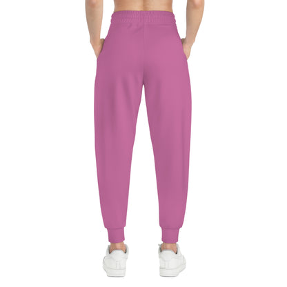 Kokopelli Dance Pink Athletic Unisex Joggers — Afro-Caribbean Music Art