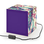Japanese Floral Wave Light Cube Lamp — Cherry Blossom Ambient Night Light Printify