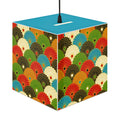 Japanese Fan Pattern Light Cube Lamp – Colorful Retro Geometric Table & Night Light Printify