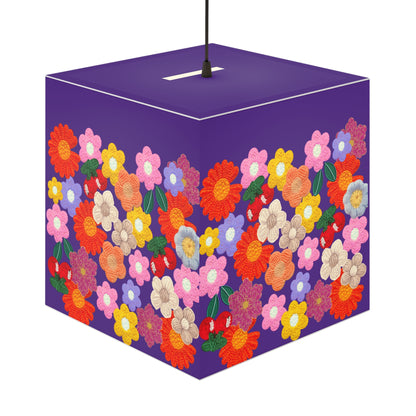 Floral Cube Lamp — Colorful Daisy Light Cube for Bedroom & Nursery