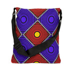 Bold Geometric Dot-Print Adjustable Tote Bag Printify