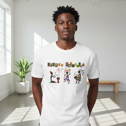 Handcrafted Afro Music Graphic Unisex T-shirt, Music Lover Tee, Ethnic Graphic Shirt