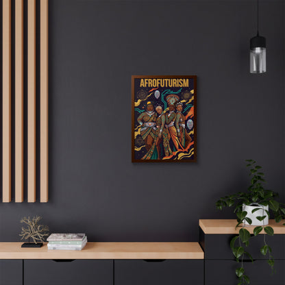 Afrofuturism Framed Poster — Vibrant Afrocentric Sci‑Fi Art Print