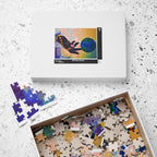 Earth Hand Illustration Puzzle - 110 to 1014 Pieces, Vibrant World Artwork Printify