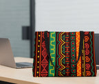 Weekender Tote Bag — Vibrant Afrocentric Tribal Stripe Beach & Travel Tote Printify