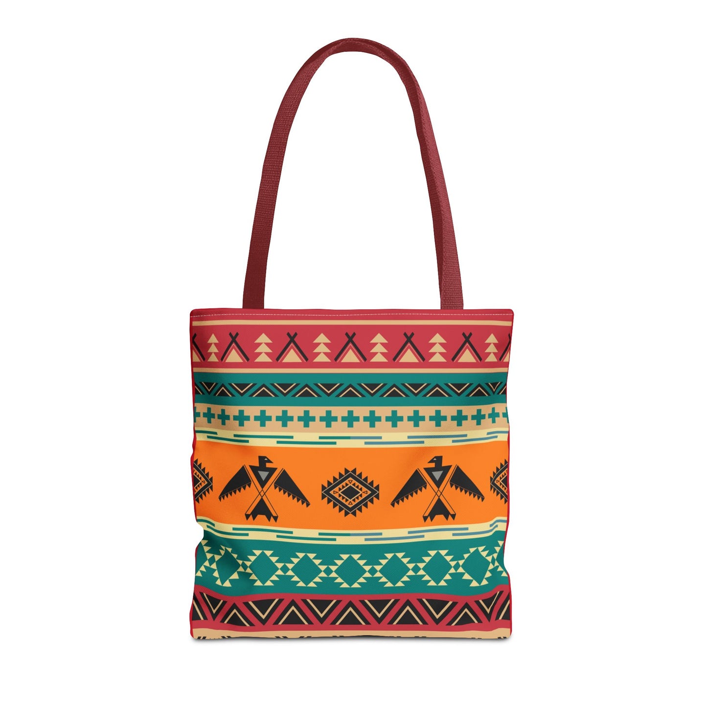 Southwestern Pattern Tote Bag - Native-Inspired Aztec Eagle Print