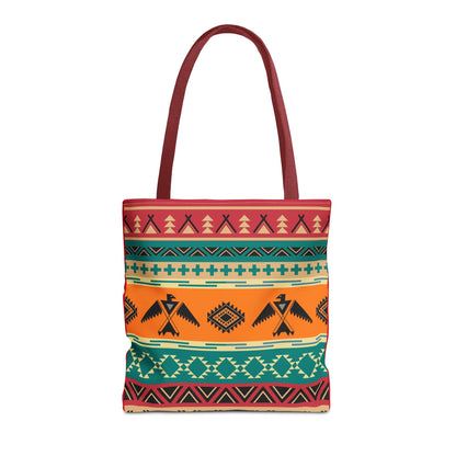 Southwestern Pattern Tote Bag - Native-Inspired Aztec Eagle Print