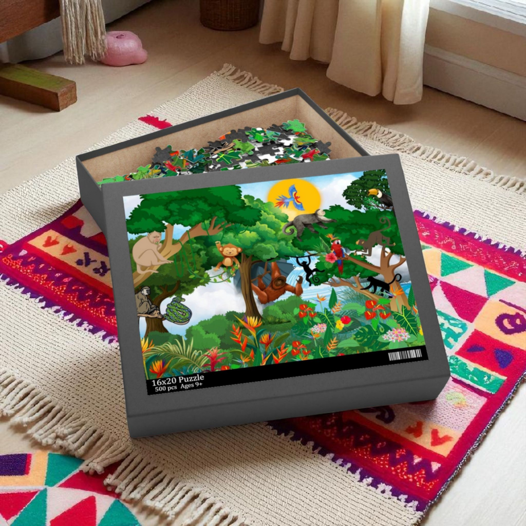 Nature-Themed Puzzle (120/252/500-Piece) – Fun for All Ages! Printify