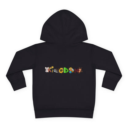 Elephant & Floral Night Sky Toddler Hoodie, Wildlife Theme Pullover Fleece