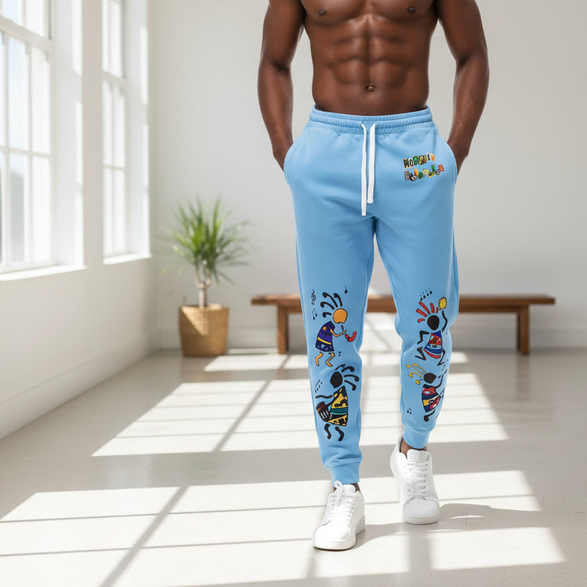 Kokopelli Dance Athletic Unisex Joggers — Colorful Southwestern Musician Print