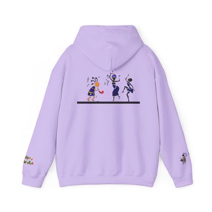 Ethnic Streetwear Unisex Heavy Blend, Hand-Drawn Tribal Music Art, Daily Wear