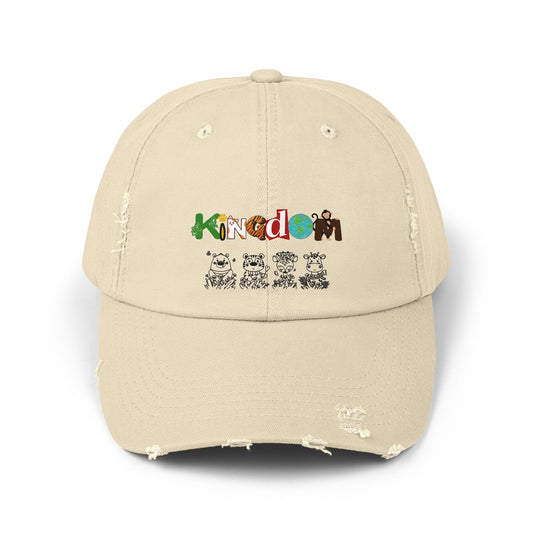 Graphic animal-themed Unisex Distressed Cap