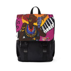 Afro Singer, Ethnic Music-Inspired Unisex Shoulder Backpack - Stylish & Functional Printify