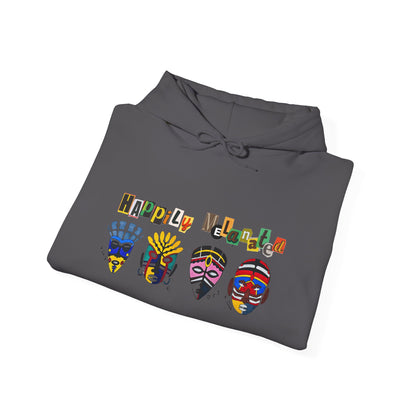 Ethnic Streetwear Unisex Heavy Blend, Hand-Drawn Tribal Music Art, Daily Wear