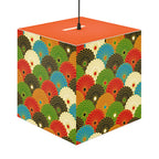 Japanese Fan Pattern Light Cube Lamp – Colorful Retro Geometric Table & Night Light Printify