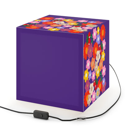 Floral Cube Lamp — Colorful Daisy Light Cube for Bedroom & Nursery