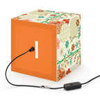 Japanese Floral Cube Lamp — Vintage Sakura Pattern Light Cube Printify