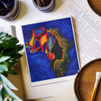 Artistic African Abstract Landscape Puzzle - Unique Design, Multiple Sizes Printify