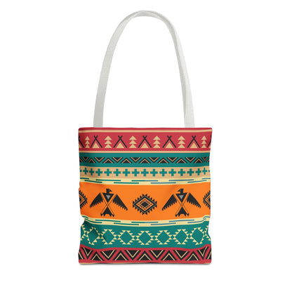 Southwestern Pattern Tote Bag - Native-Inspired Aztec Eagle Print