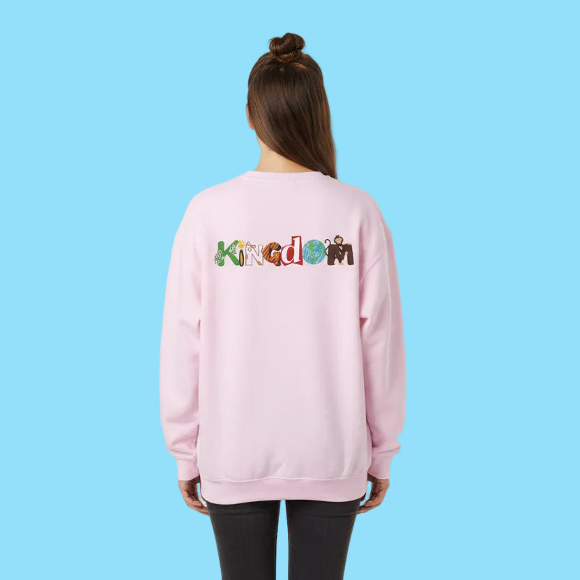 Panda Kingdom Crewneck Sweatshirt — Scenic Bamboo Forest Graphic