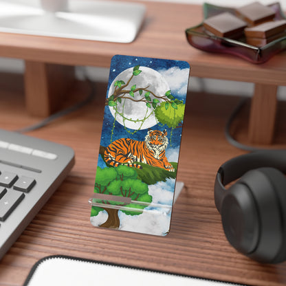 Tiger-Themed Smartphone Display Stand - Jungle Night Design