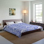 Floral Comforter, Botanical Bedding, Cozy Duvet Cover, Flower Print Quilt Printify