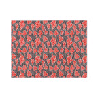 Red Cloud Swirl Velveteen Blanket — Plush Microfiber Throw Printify