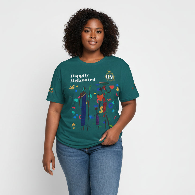 Ethnic Family Doodle Unisex Tee, Handcrafted Tshirt, Unique Family Shirt Printify