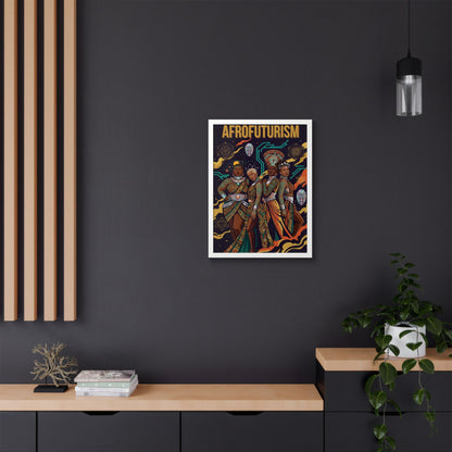 Afrofuturism Framed Poster — Vibrant Afrocentric Sci‑Fi Art Print