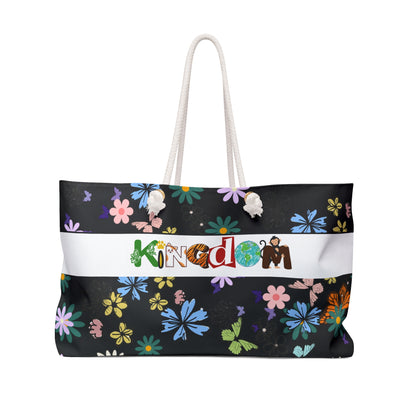 Vibrant Floral Kingdom Weekender Bag - Perfect for Travel & Beach