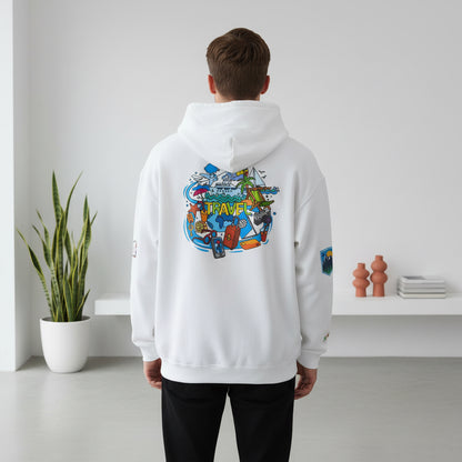 Vacation Mode Graphic Hoodie, Travel Enthusiast Unisex Hoodie,