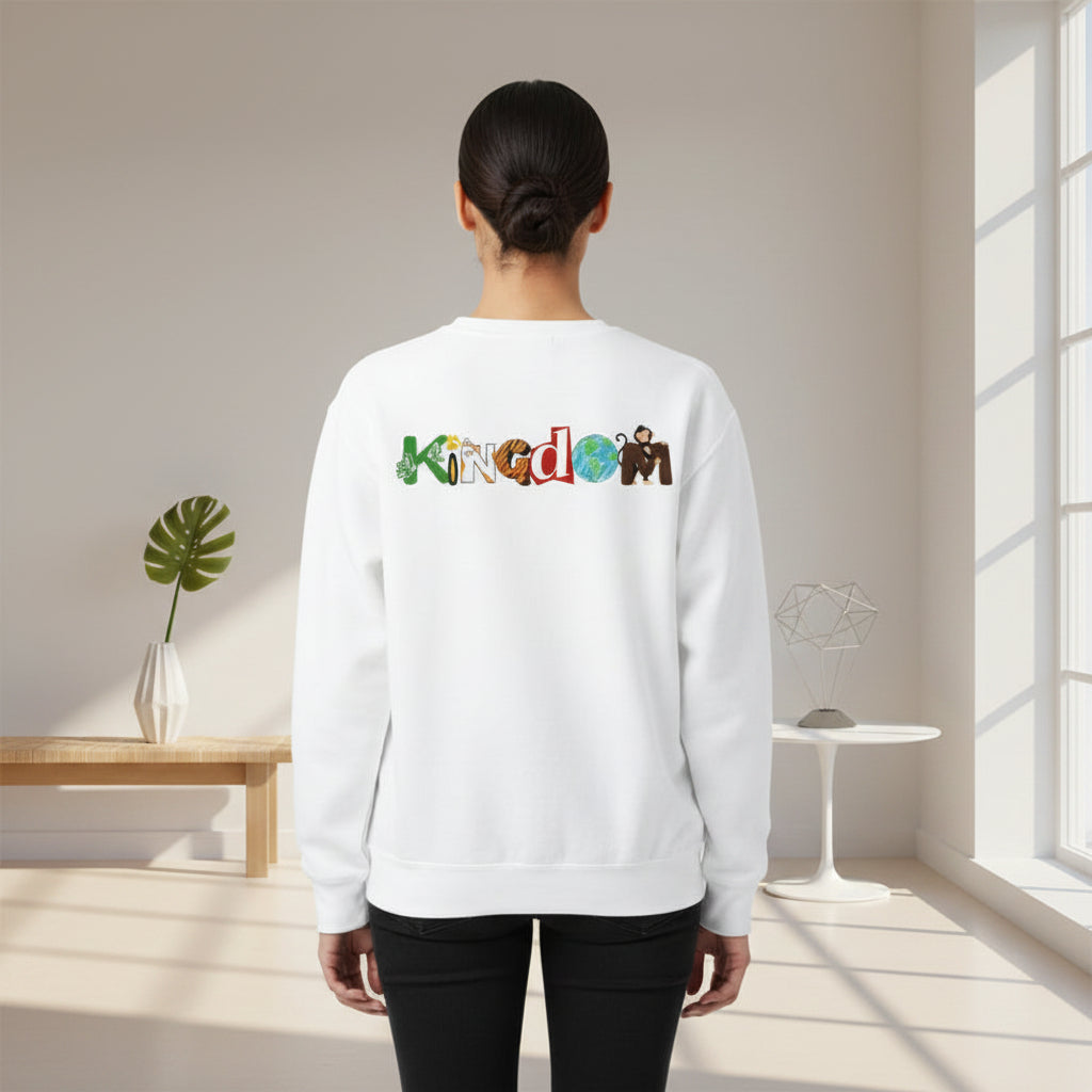Nautical Dolphins Graphic Sweatshirt, Ocean Life Garment-Dye Jumper, Unisex Crewneck Printify