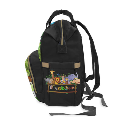 Eco-Friendly Panda Design Diaper Backpack for Parents on the Go
