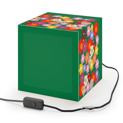 Floral Cube Lamp — Colorful Daisy Light Cube for Bedroom & Nursery
